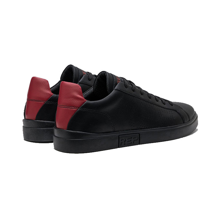 Replay Mens Polys Studio Shoes Black/Red