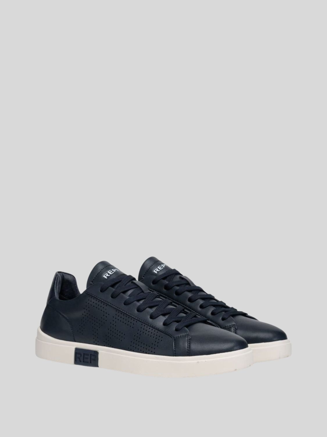 Replay Mens Polys Studio Shoes In Navy