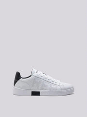 Replay Mens Polys Studio Shoes White And Black