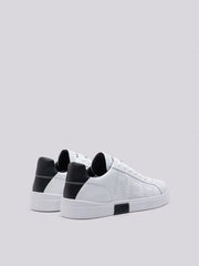 Replay Mens Polys Studio Shoes White And Black