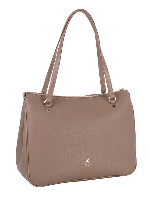 Polo Lyon Mule Tote In Taupe