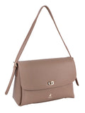 Polo Lyon Flapover Bag In Taupe