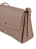 Polo Lyon Flapover Bag In Taupe