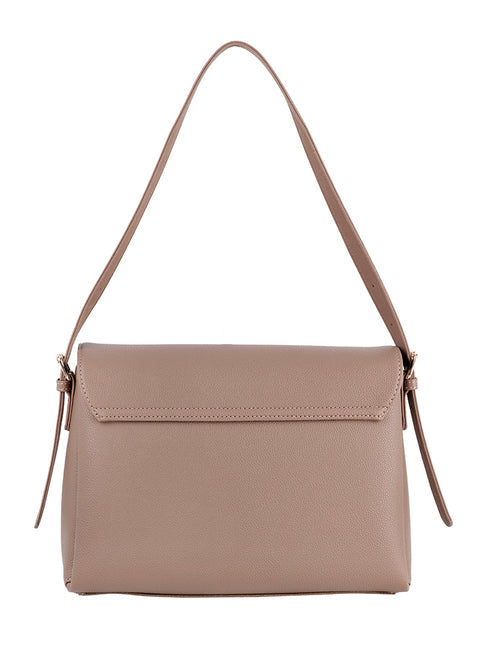Polo Lyon Flapover Bag In Taupe