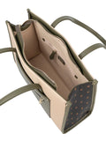 Polo Womens Palma Book Tote Bag In Beige And Olive