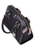 Polo Jacquard Small Shopper Bag In Black