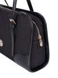 Polo Jacquard Shopper Bag In Black
