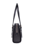Polo Jacquard Shopper Bag In Black