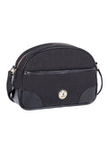 Polo Womens Jacquard Sling Bag In Black