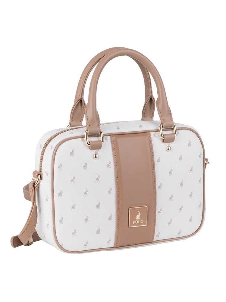 Polo Kensington Camera Bag with Top Handle In White
