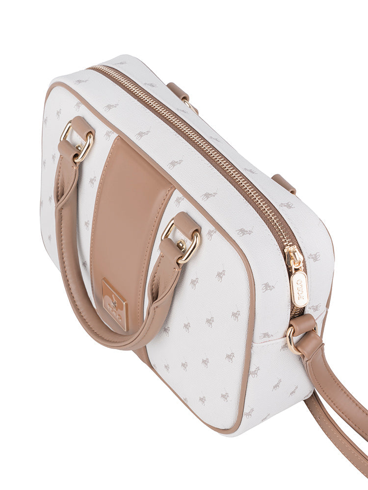 Polo Kensington Camera Bag with Top Handle In White
