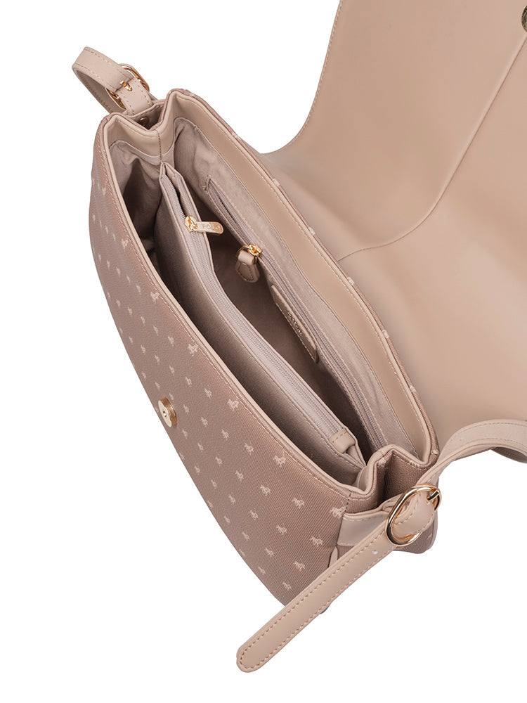 Polo Kensington Flapover Shoulder Bag In Brown