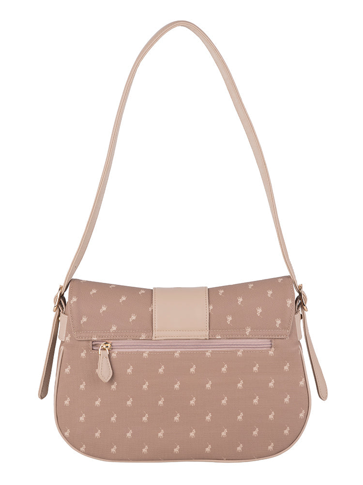 Polo Kensington Flapover Shoulder Bag In Brown