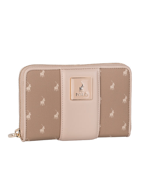 Polo Kensington Medium Zip Around Wallet In Brown