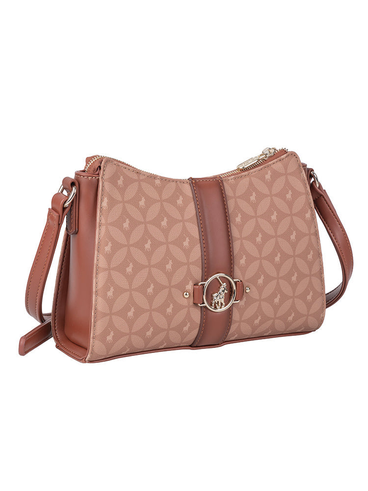 Polo Medina Sling Bag In Chestnut