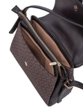 Polo Medina Flapover Shoulder Bag In Espresso