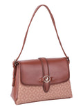 Polo Medina Flapover Shoulder Bag In Chestnut