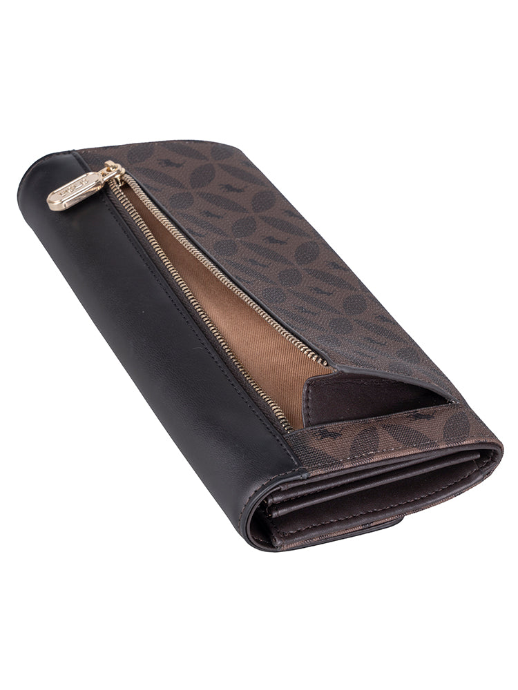 Polo Medina Trifold Purse In Espresso