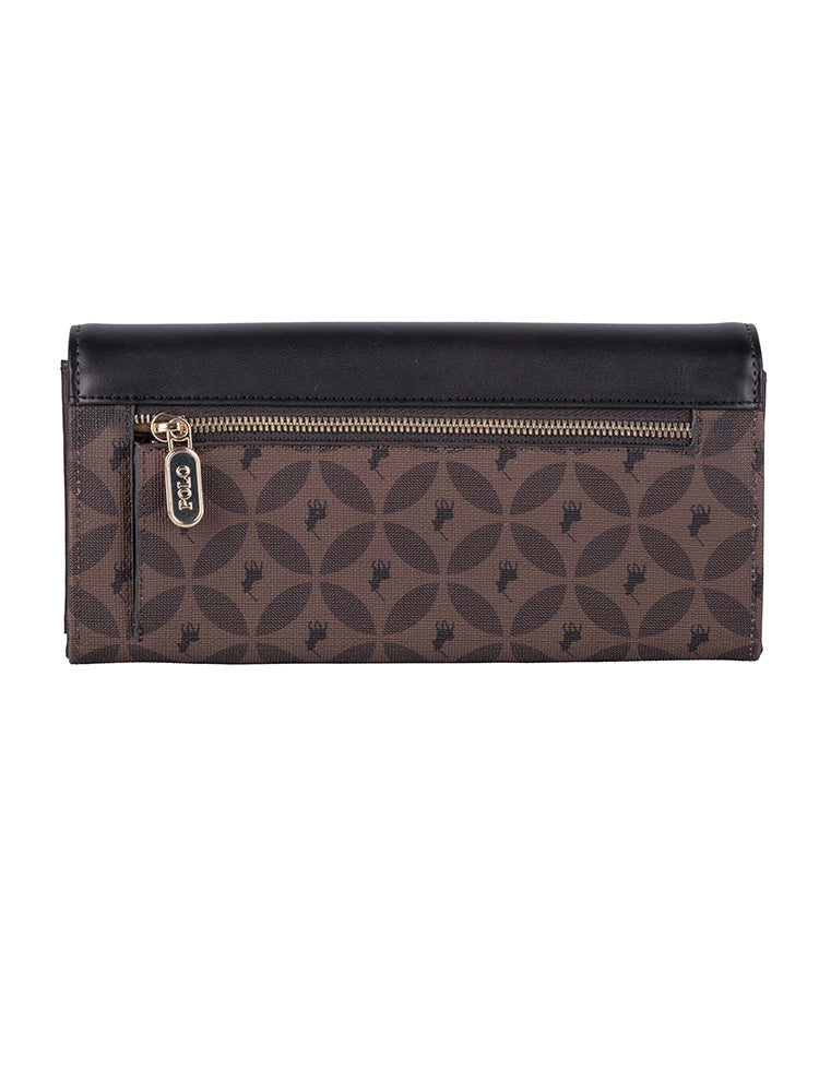 Polo Medina Trifold Purse In Espresso