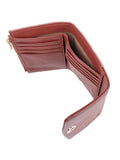 Polo medina Small Medium Trifold Purse In Chestnut