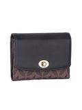 Polo medina Small Medium Trifold Purse In Espresso