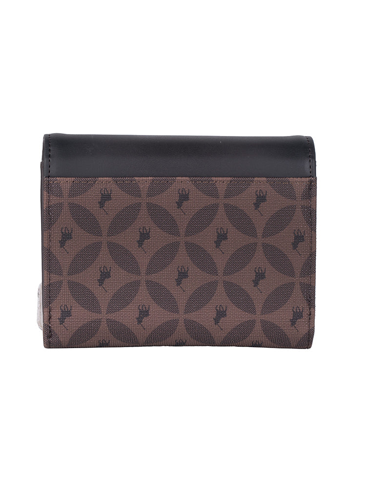Polo medina Small Medium Trifold Purse In Espresso