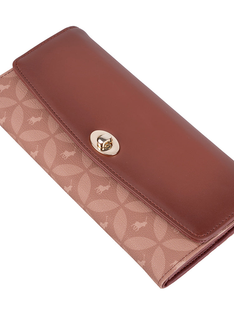 Polo Medina Trifold Purse In Chestnut