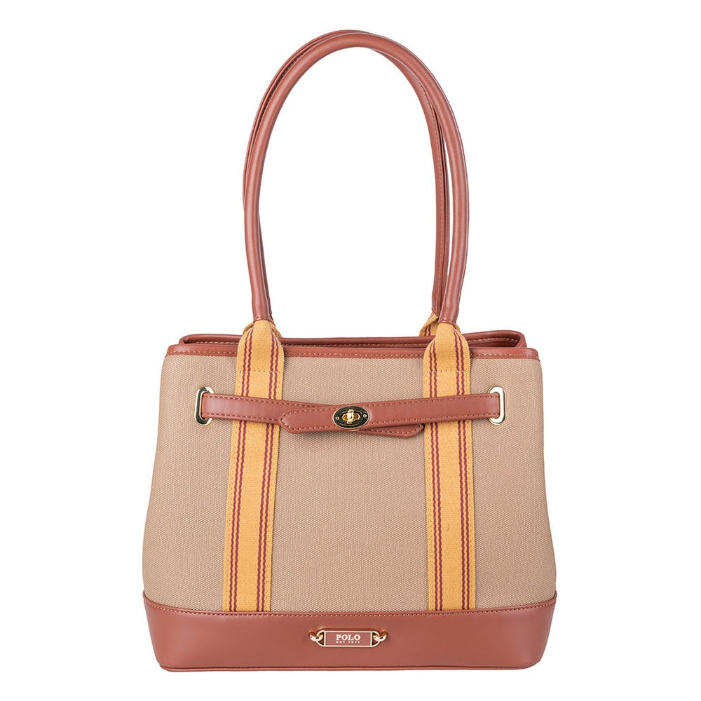 Polo Riviera Tote Bag In Tan