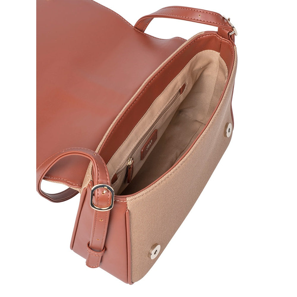 Polo Riviera Flapover Sling Bag In Tan