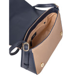 Polo Riviera Flapover Sling Bag In Navy
