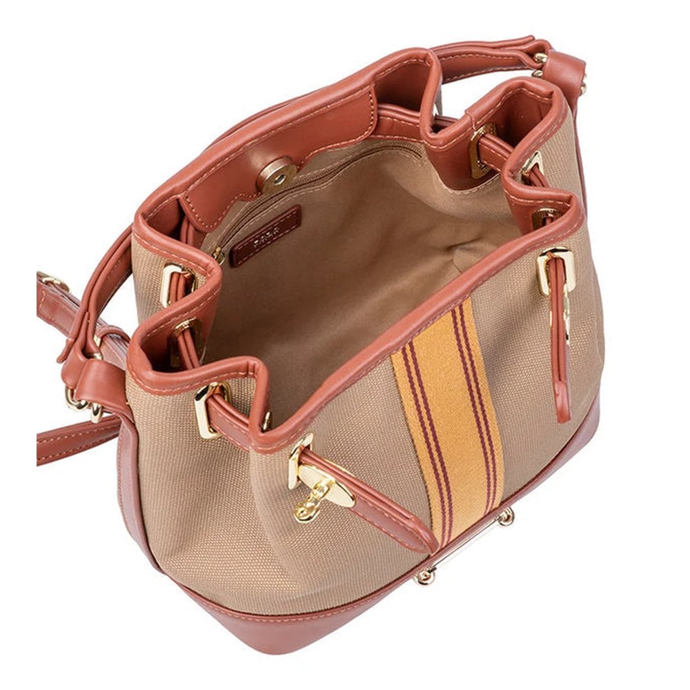 Polo Riviera Bucket Sling Bag In Tan