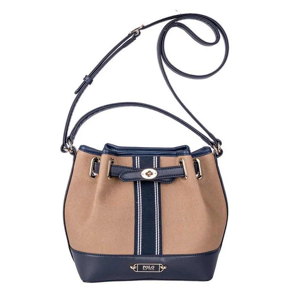 Polo Riviera Bucket Sling Bag In Navy