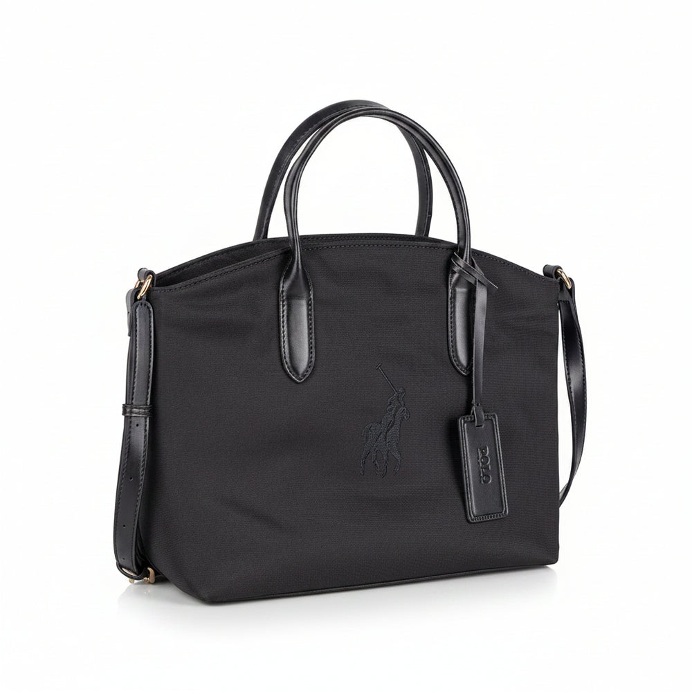 Polo Spectator Shopper Bag In Black