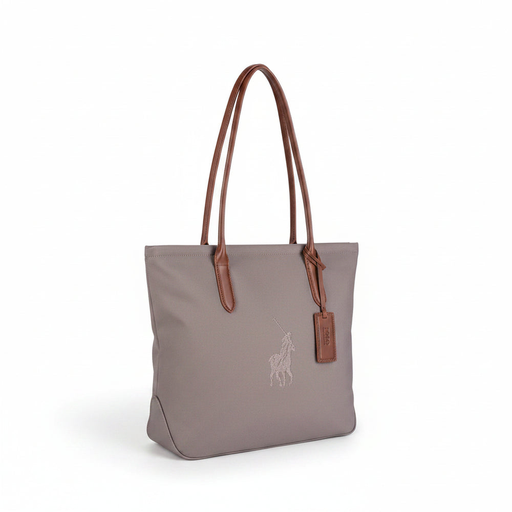 Polo Spectator Tote Bag In Taupe