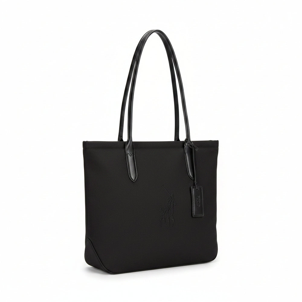 Polo Spectator Tote Bag In Black