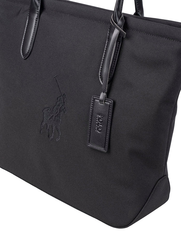 Polo Spectator Tote Bag In Black
