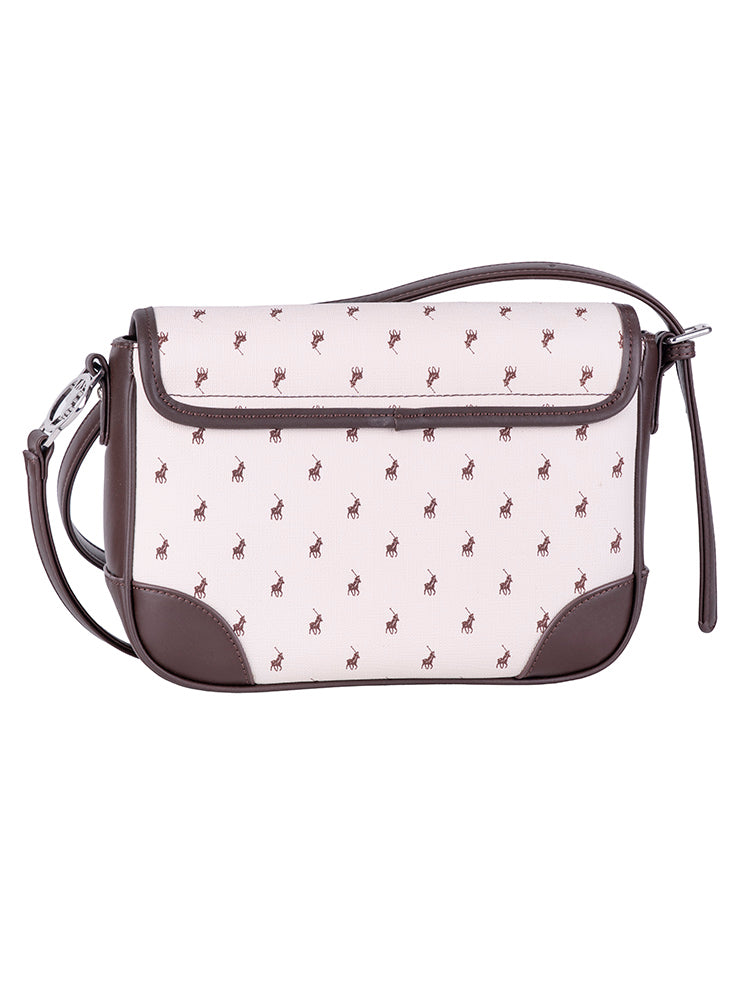 Polo Encore Flapover Bag In Cream