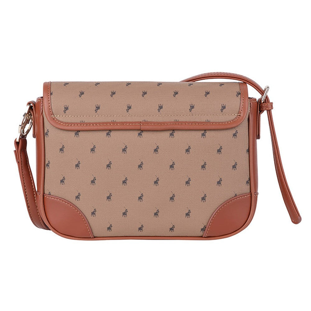 Polo Encore Flapover Bag In Camel