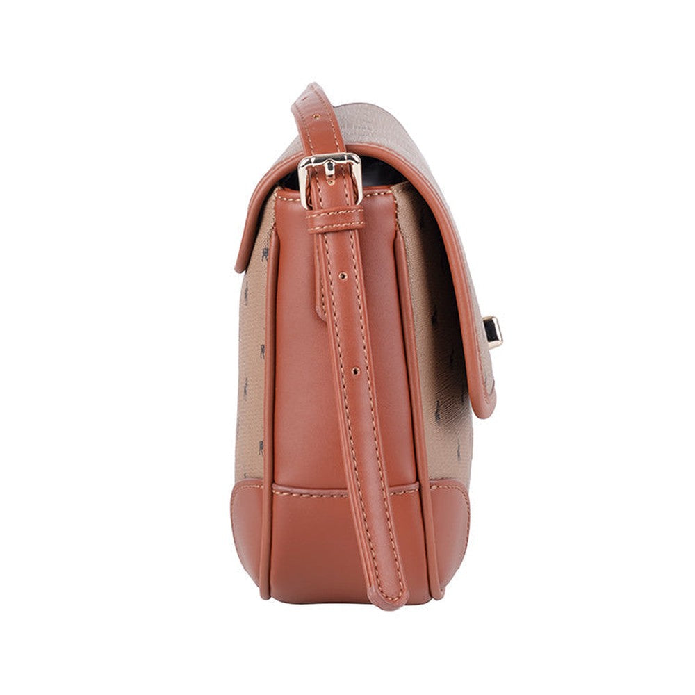 Polo Encore Flapover Bag In Camel