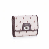 Polo Encore Small Medium Trifold Purse In Cream