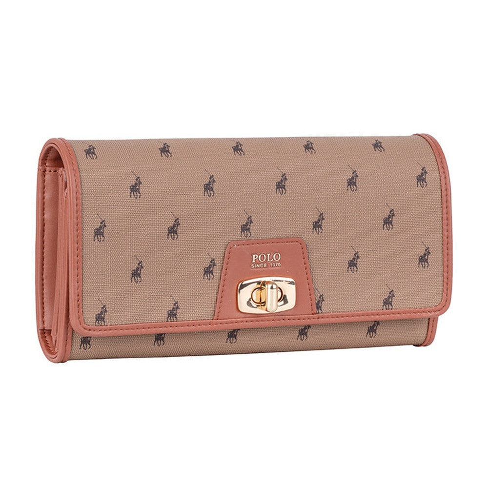 Polo Womens Encore Smalls Trifold Purse In Camel