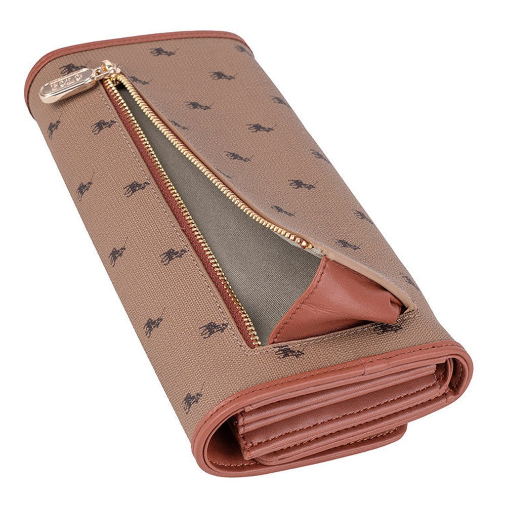 Polo Womens Encore Smalls Trifold Purse In Camel