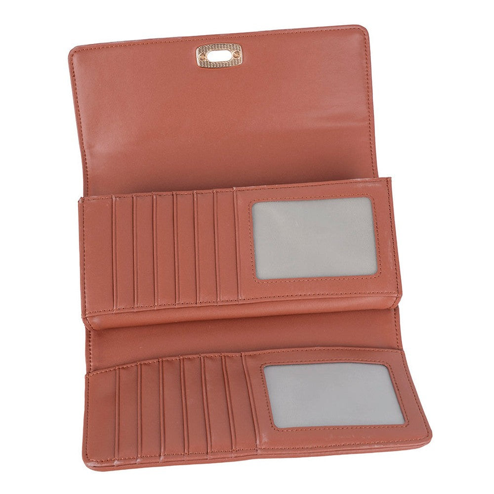 Polo Womens Encore Smalls Trifold Purse In Camel