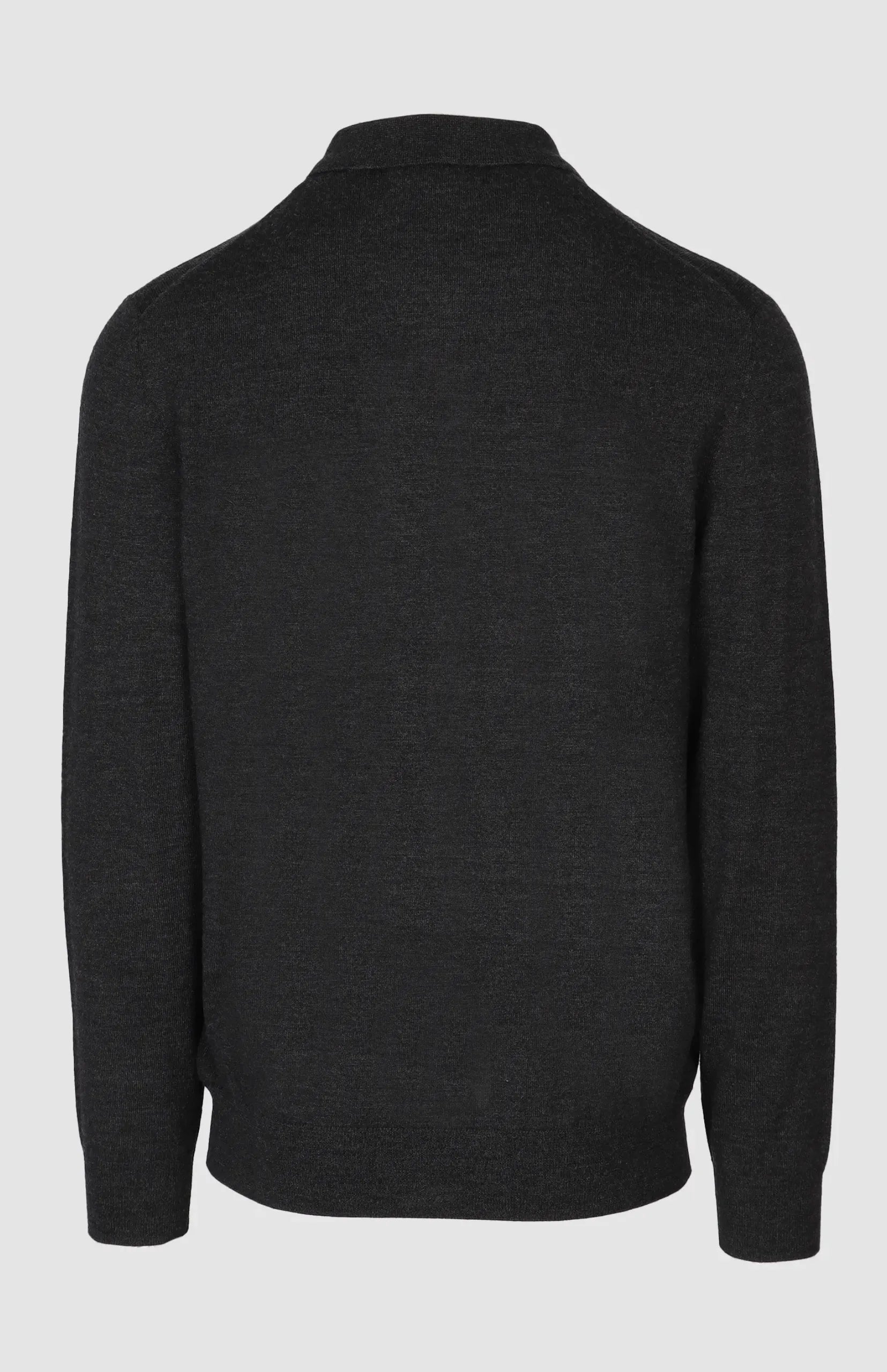Pringle Mens Merino Knitwear Golfer In Charcoal