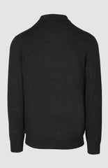 Pringle Mens Merino Knitwear Golfer In Charcoal
