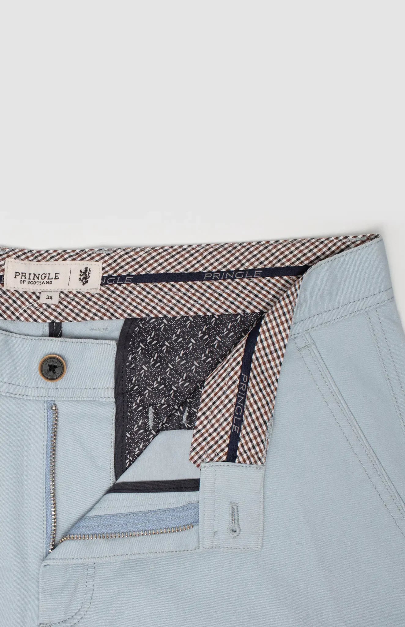 Pringle Mens Parker Chino Shorts In Light Blue