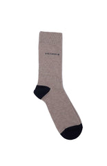 Pringle Mens Core Plain Long Socks In Stone