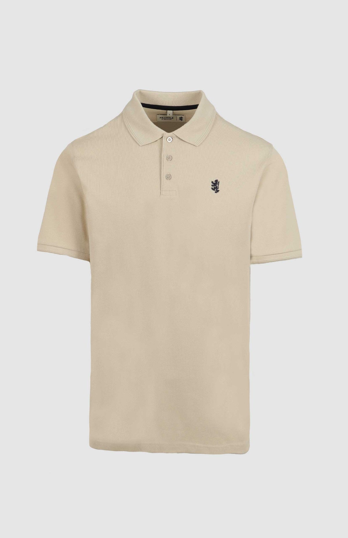 Prigle Mens Austyn Pique Golfer In Biscuit