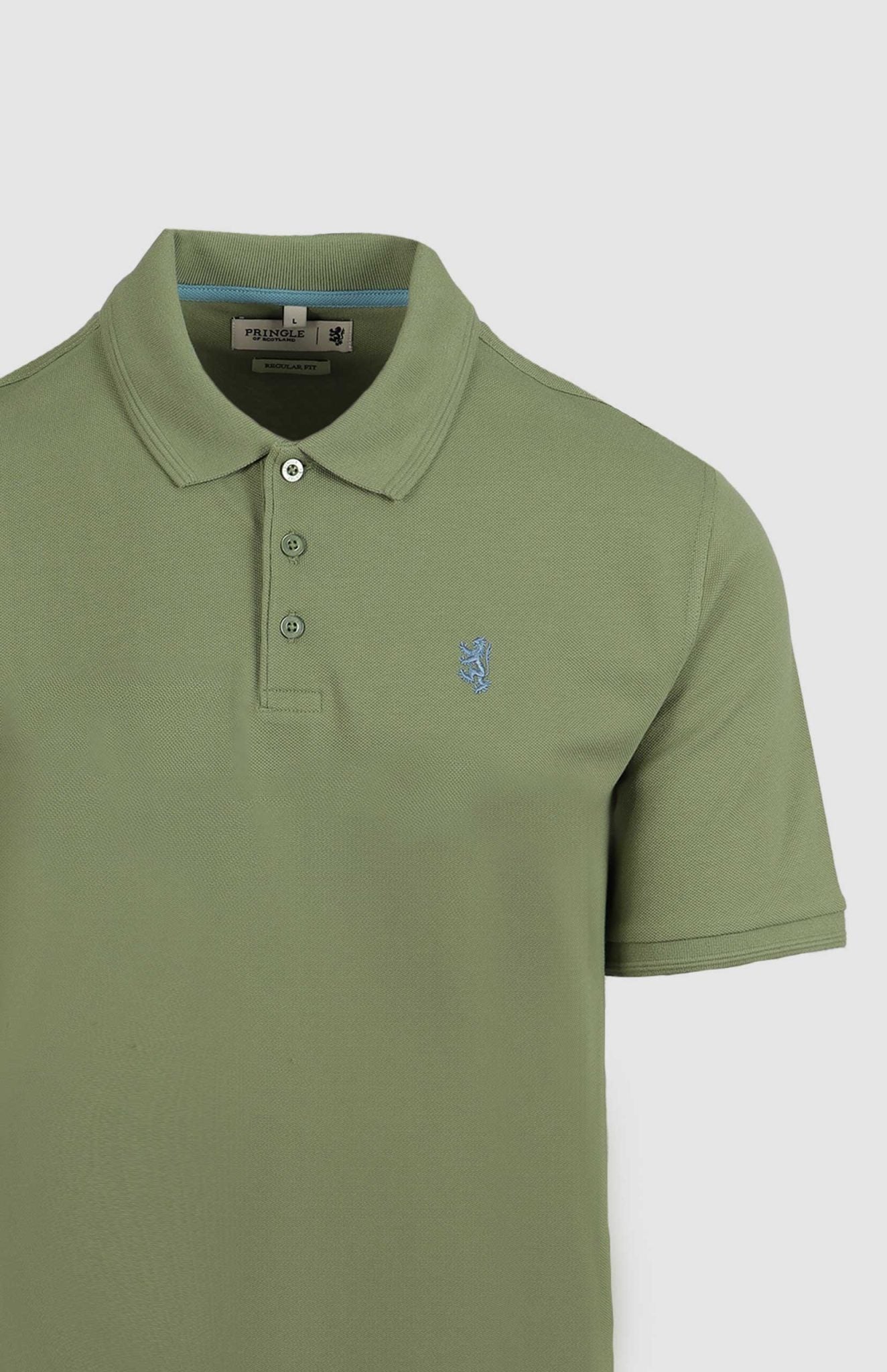 Prigle Mens Austyn Pique Golfer In Green