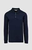 Pringle Mens Donald Long Sleeve Golfer In Navy